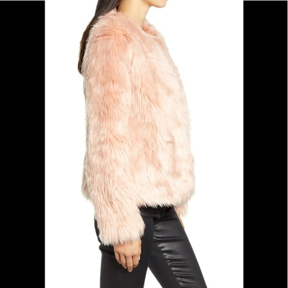 CHELSEA 28 Pink Faux Fur Jacket NWT - Picture 4 of 8